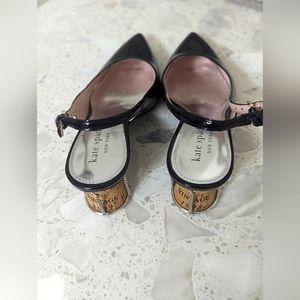 Kate Spade Soiree Patent Leather Cork-Heel Pumps